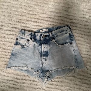 Light-wash Denim Jean Shorts
